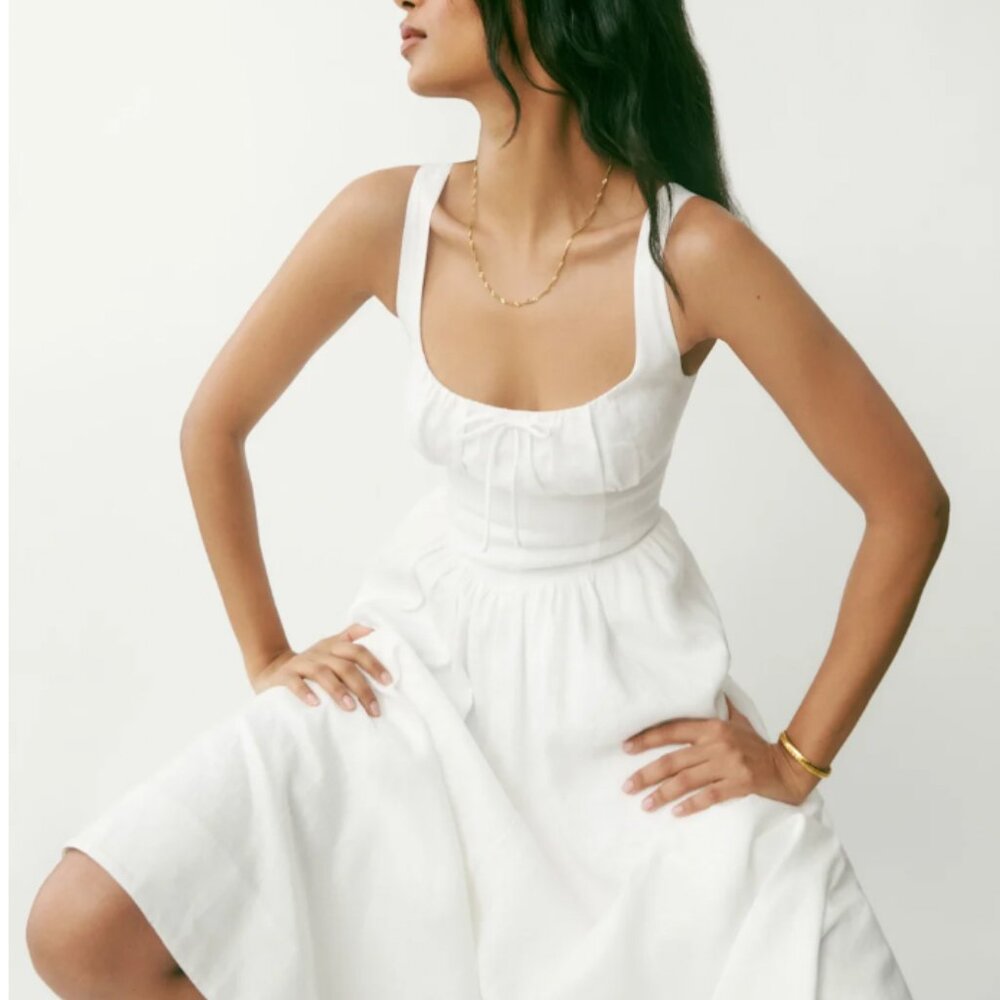 Reformation Balia Linen Dress